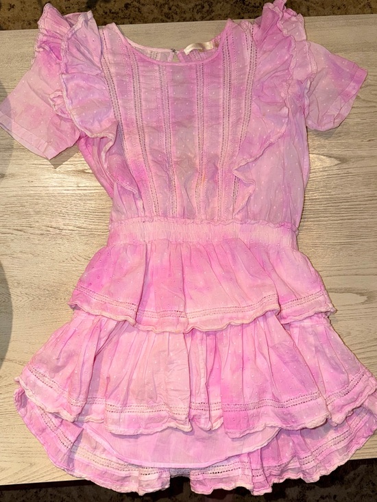 LoveShackFancy Dresses & Skirts - LoveShackFancy Pink Lace-Trimmed Swiss Dot Top